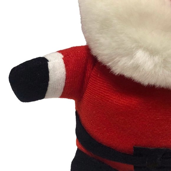 Vintage 1990s Santa Plush 7" Red White Black Standing Holiday Decor - Picture 6 of 7